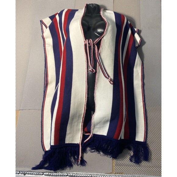 Poncho Womens One Size Boho Unbranded‎ Tie Front - Picture 1 of 7